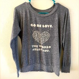 Alternative earth graphic long sleeve tee